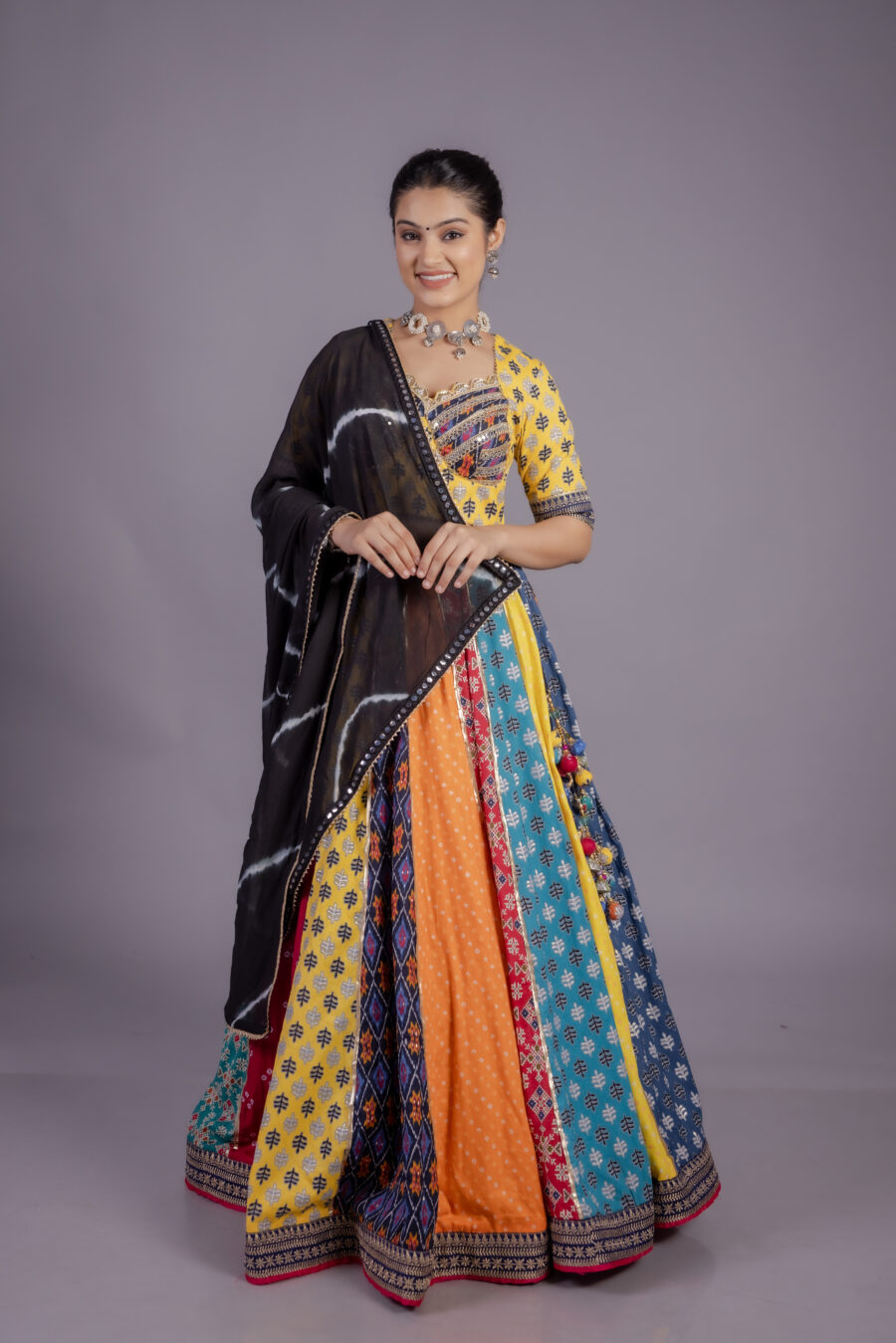 Multi Kali Navratri Chaniya Choli