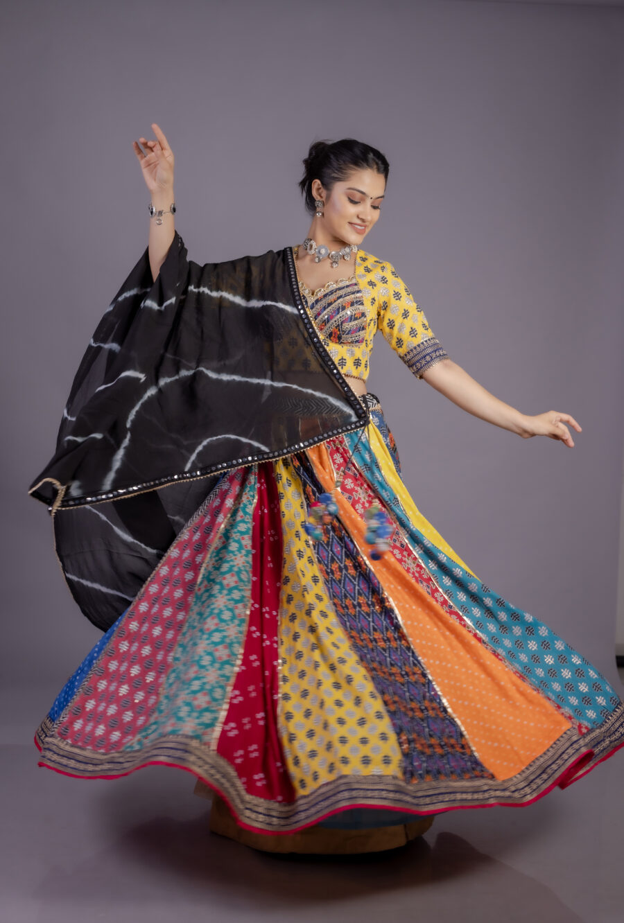 Multi Kali Navratri Chaniya Choli - Image 2