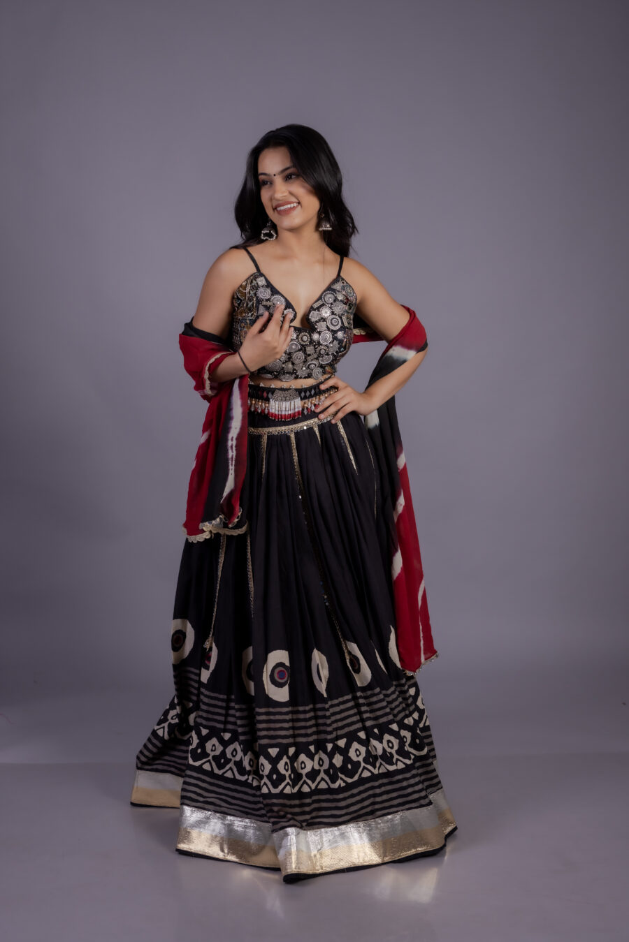 Black Designer Navratri Chaniya Choli