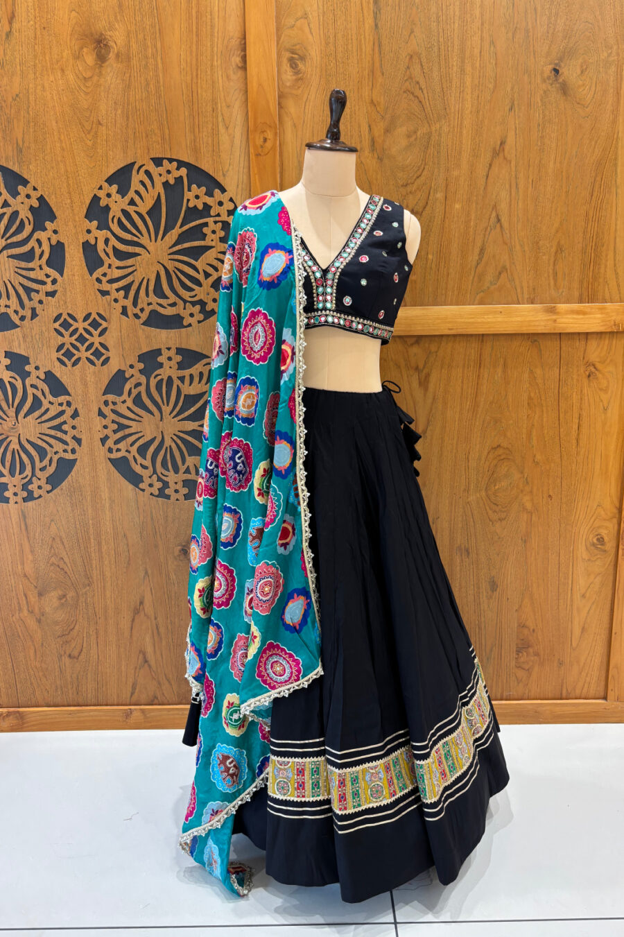 Designer Black Navratri Choli