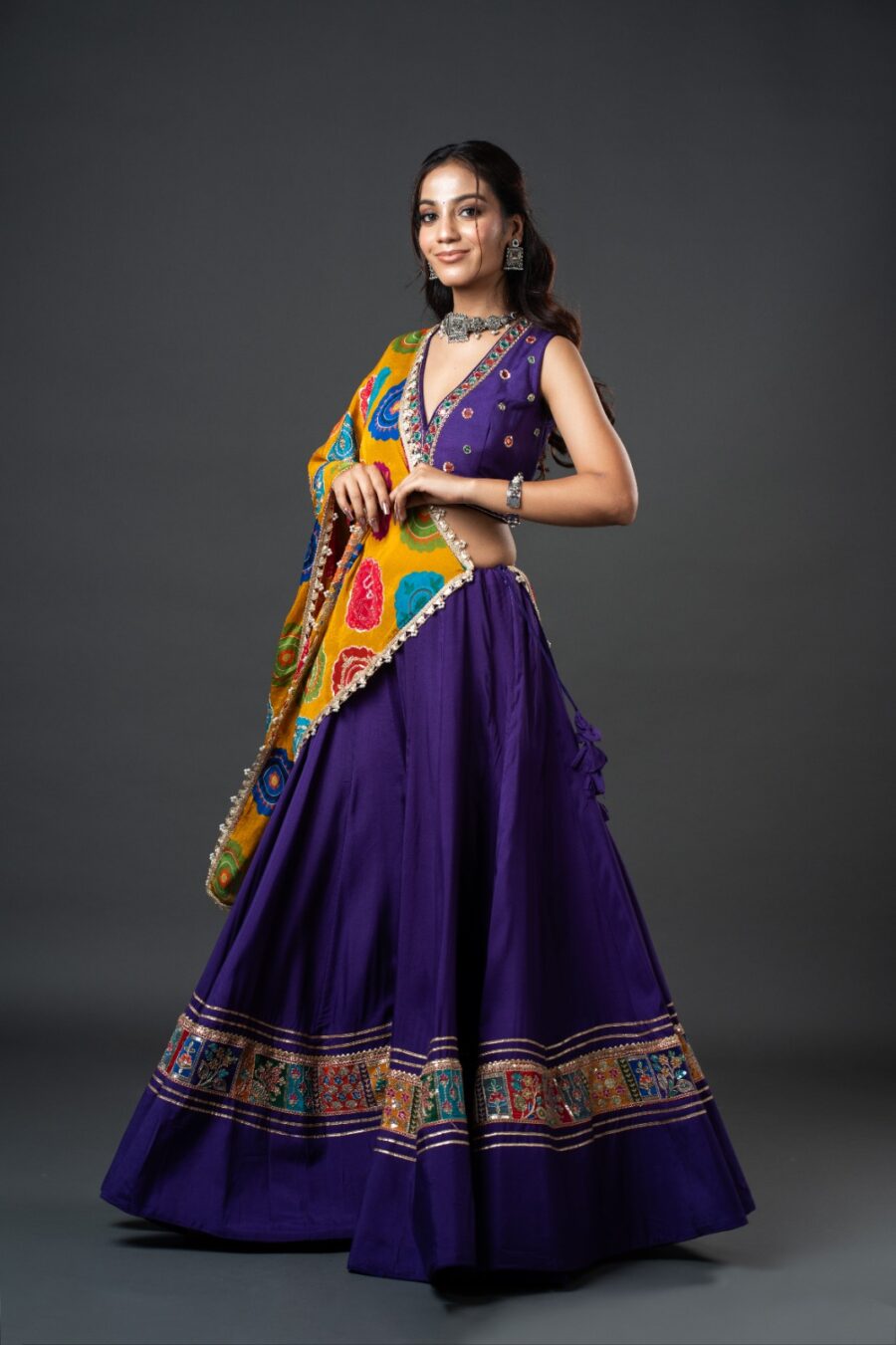 Designer Purple Chaniya Choli