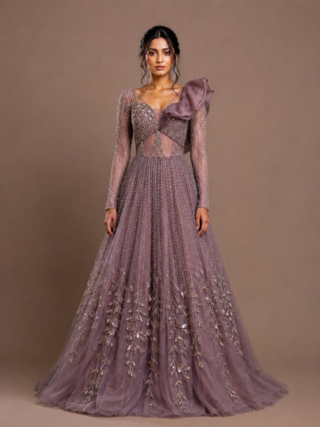 Dusk Lavender Evening Gown