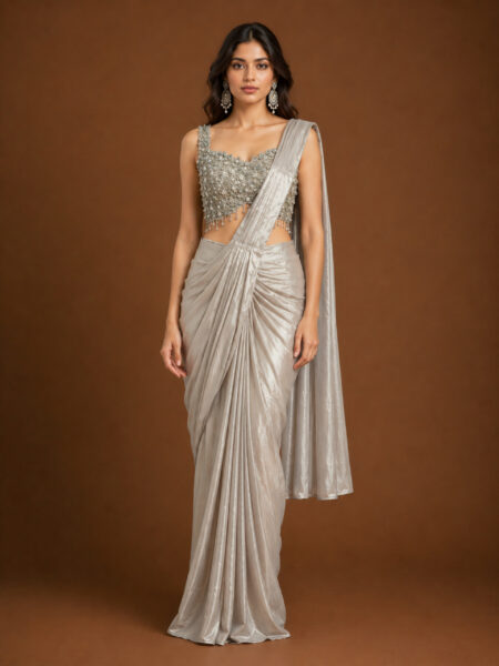 The Sterling Luxe Pre-Draped Saree